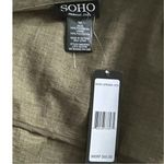 Soho  Green Tailored Blazer with Belted Waist MSRP $60.00 Size M Photo 4