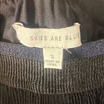 Skies Are Blue Skies Are Blue Black Sheer Lace Overlay Midi Skirt Photo 3