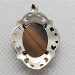 Vintage LS Peterson Sterling Silver & Tiger's Eye Silver Photo 2