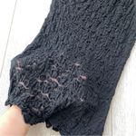 Garage Lace Tank Top One Shoulder Sheer Black (small) y2k whimsygoth witchy lace Photo 4