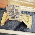 Tantrums Boho Denim Top with Frayed, Stud, Top Stitched Designs Sz M Blue Size M Photo 2