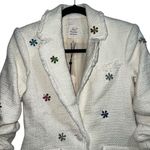 Cinq à Sept NEW NWT Cinq A Sept Khloe Floral Bead Boucle Blazer Jacket In Gardenia Off White Photo 3
