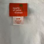 Hearts of Palm White 20W Blazer Jacket Embroidered Boho Artsy Floral 3/4 Sleeve Photo 5