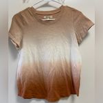Madewell  ladies sz xs ombre dip dye tan tee Photo 0