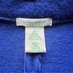 Laura Ashley  Vintage Womens Royal Blue Wool Cardigan Sweater Size M Photo 1