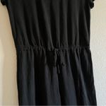 Madewell  MWL Breeze Drawstring Black Short Sleeve Jumpsuit Size Extra Small Photo 5