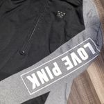 PINK - Victoria's Secret Vs pink Black and Gray Quarter-Zip Pullover Photo 4