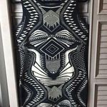 Thalia Sodi Black and gold sweater dress size large by Thalia Photo 0