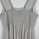 Natural Life Jumpsuit Womens XL Gray Embroidered Floral Wide Leg Boho Hippie New Photo 14