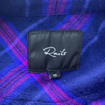 Rails Hunter Plaid Ultraviolet Button-Down LongSleeve Top Blue Purple Size US XS Photo 10