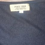 Piko  1988 Black Ruffle Sleeve Top Photo 1