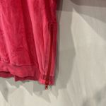 Sundry  Sweatshirt Womens 0 XS Hot Pink Soft Side Zipper Long Sleeve Velour Photo 2
