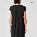 Eileen Fisher  Boxy Cap Sleeve Shift Mini Dress Black Photo 1