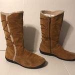 Aerosoles suede tan mid calf zip up boots women size 9M Photo 0