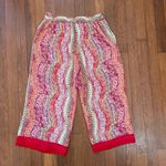 Coldwater Creek Brook Cropped Wide Leg Flowy Sheer Palazzo Pants - Size Small P Photo 6