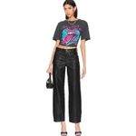 Free People Black Pink Blue Rolling Stones 78 Ticket Boyfriend Oversized T-Shirt Photo 21