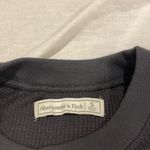 Abercrombie and Fitch, thermal textured crewneck Gray Photo 2