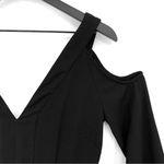 Keepsake In Motion Cold Shoulder Midi Dress Black M Photo 2