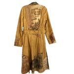 Scissors Paper Rock Vintage Belted Embellished Trench Tan Wild West Coat Jacket Size M Photo 5