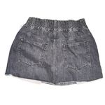 ALL SAINTS BLACK STONE WASH SKIRT DISTRESS Size 8 Denim Photo 1