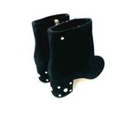 Kate Spade Taraji Faux Pearl Suede Block Heel Booties Black 9 Women Ankle Boots Photo 8