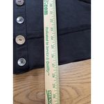 Lulu B Button Down‎ Tunic Top Size Medium Cotton Blend Artsy Lagenlook Stretch Black Photo 3