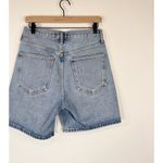 AGOLDE Women Shorts Blue Criss Denim Bermuda High Rise Button Fly Casual Size 25 Photo 8