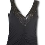 Wet Seal Black Bodycon Dress Sequin Accent Evening Cocktail Neck M Photo 1