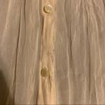 Cream Lace Frilly Tunic Blouse White Size M Photo 3