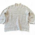 Pilcro  Elegant Pullover Balloon Sleeve Textured Boho Sweater M Photo 0