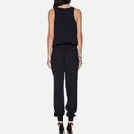 Joie  Size Medium Black Sleeveless Jumpsuit Relaxed Fit Elevated Basic Minimalist Photo 7