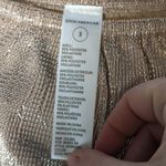 Good American  tanga gold crinkle rose metallic bikini bottom size 3 Photo 2