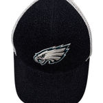 NFL Team Apparel Philadelphia Eagles Snapback Hat Black Glitter Trucker One Size Photo 0