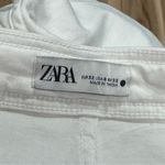 ZARA  Marine Straight Jeans in White Raw Hem Women’s 0 Photo 2