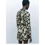 ZARA printed jumpsuit with gold buckle Sz M. Pristine Condition H0213 Photo 1