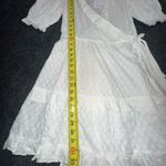 & Other Stories New & Other Stories PARIS ATELIER White Textured Eyelet Ruffle Wrap Mini Dress 6 Photo 2