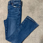 American Eagle  Medium Wash High Rise Skinny Kick Jeans Size 10 Short Photo 0