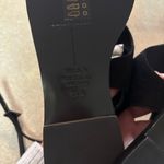 Black Suede Studio Mindy Ankle Strap Preppy Boho Chic Minimalist Sandal 7.5/37.5 Photo 5