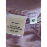 Rachel Comey  Women's Solid Long Sleeve Button Front Denim Jacket Purple Size 6 Photo 4