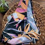 Kona Sol hipster bikini swim bottoms XL tropical floral black Medium coverage Photo 2