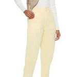 Joie NWT  Mirenda Slim Crop Cargo Pants in pastel yellow Size 4 Photo 0