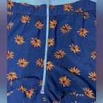 Madewell  Navy Blue and Orange Floral Shorts Photo 5