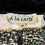 NWT A La Carte Black White Quilted Zip Up Vest Medium Photo 9