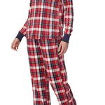 Nautica Red Plaid Fleece Pajama Set *Mixed Sizes Photo 1