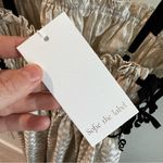 NWT Sofie the Label Claire Dress Gold Jacquard Velvet Straps Size Small Photo 12