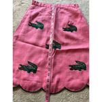 CJ Laing 100% linen pink alligator palm tree Skirt Size 2 Pink Photo 6