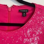 Torrid  HOT PINK SEQUIN DRESS SIZE 16 NWOT Photo 3