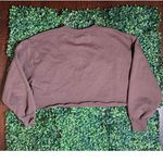 Modern Lux Sunday Coffee Club Cropped Brown Sweatshirt Size Medium Photo 1
