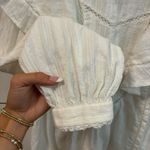 Mango  Ruffle Cotton Blouse White Photo 4