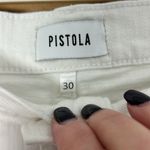 Pistola Sz 30 White High Rise Cut off Denim Shorts Frayed Distressed Photo 3